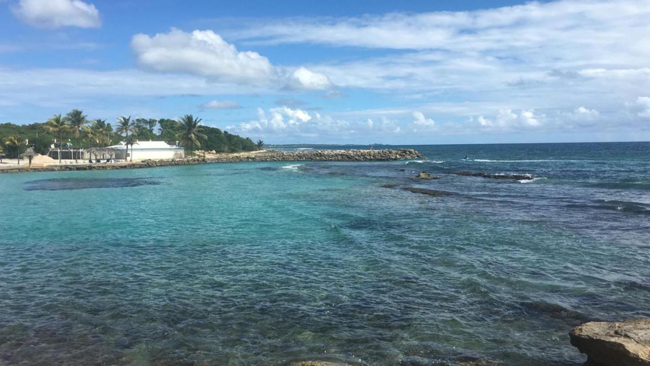 Studio Vue Mer Piscine Plage Kaz Punch Manganao Chez Julie Saint-Francois  Eksteriør billede