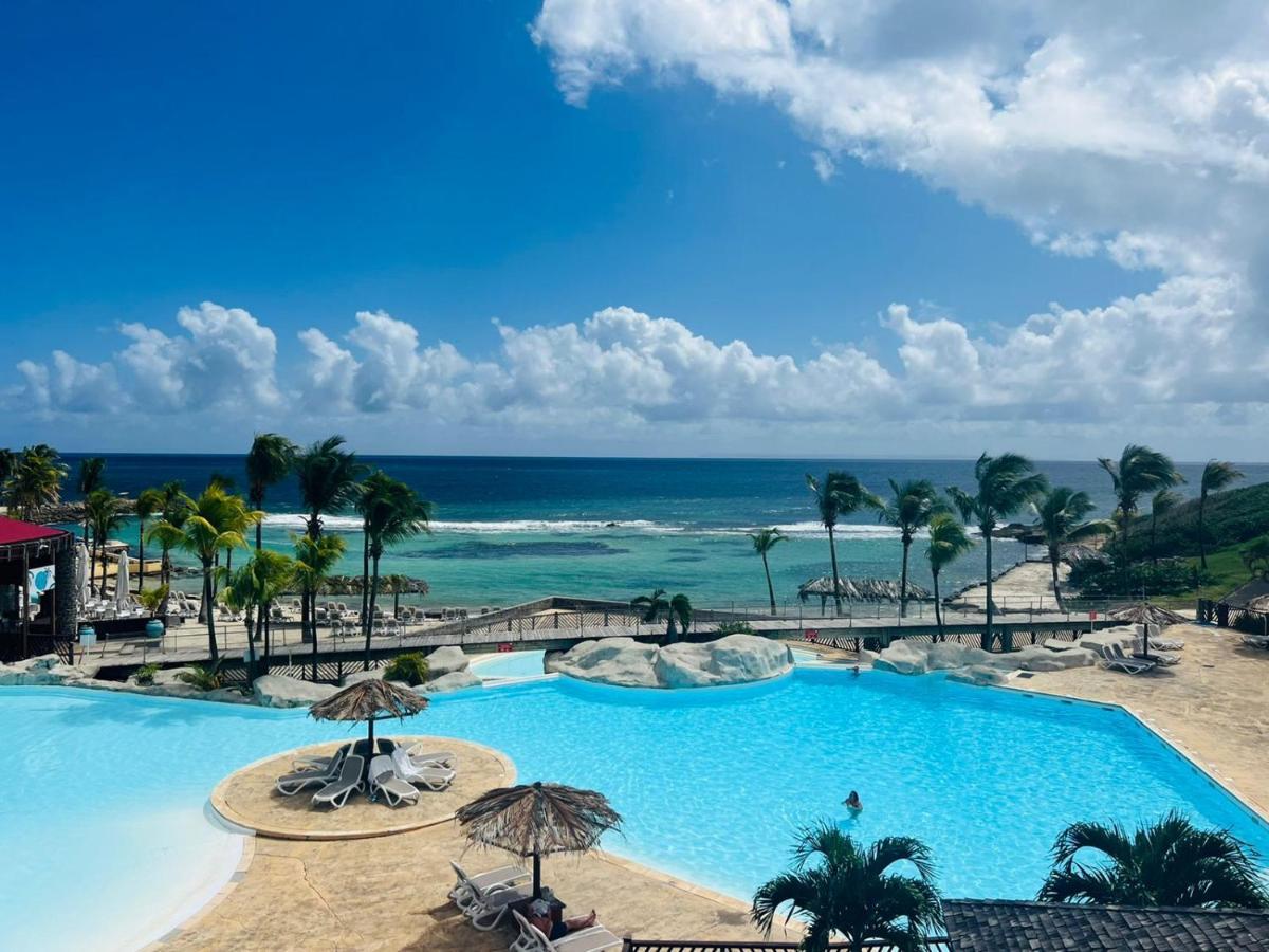 Studio Vue Mer Piscine Plage Kaz Punch Manganao Chez Julie Saint-Francois  Eksteriør billede
